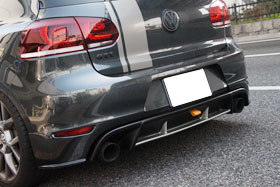 ゴルフ6用GTI-リアディフューザー