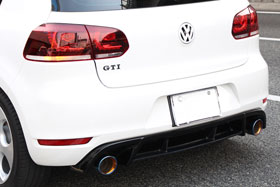 ゴルフ6用GTI-リアディフューザー